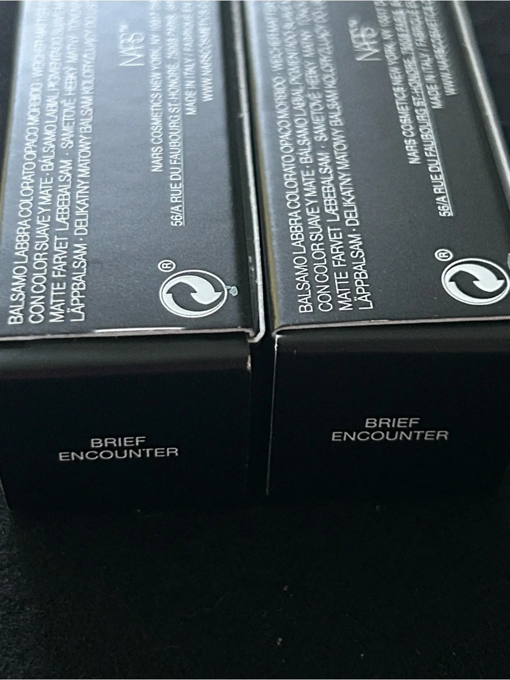 TWO PACK NARS Soft Matte Tinted Lip Balm in Brief Encounter NEW